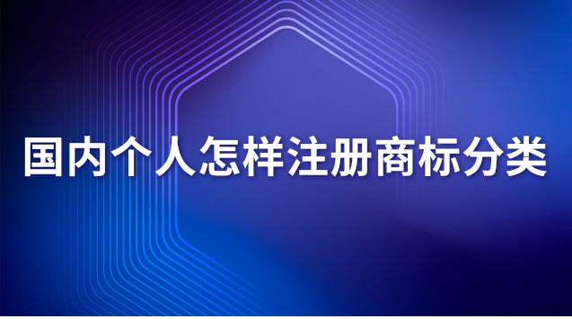 國內(nèi)個人怎樣注冊商標(biāo)分類