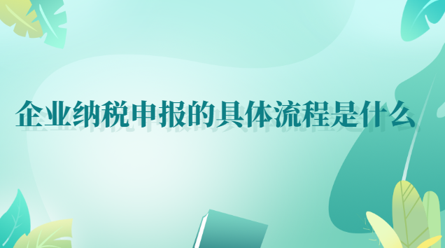 企業(yè)納稅申報(bào)的具體流程是什么