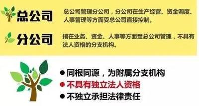 注冊子公司好還是分公司好，子公司和分公司有什么區(qū)別？